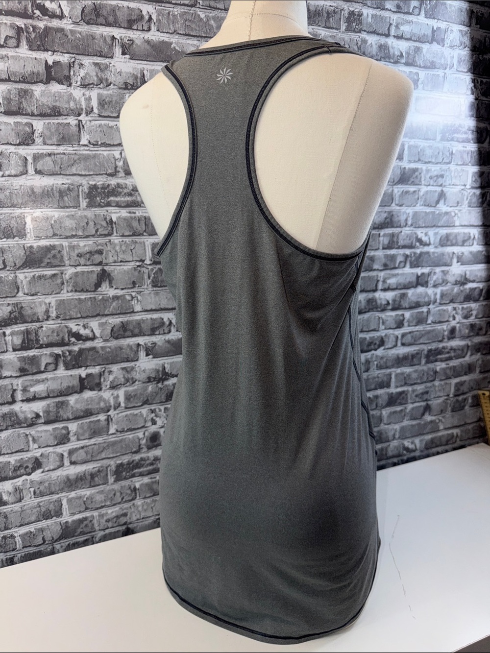 Women's Athleta Grey Racerback Tank Top